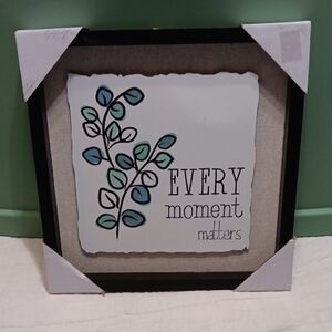 Inspirational Wall Art with Black Frame